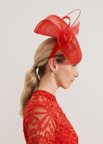 Phase Eight Red Twist Fascinator Hats Red USA | 3470612-FG